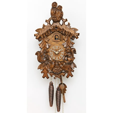 Cuckoo Clock Owls, squirrels, Nest