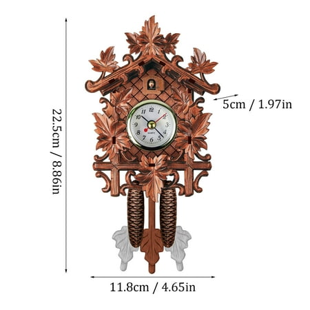 Cuckoo Cuckoo Wall Clock Chime Alarm Clock Retro Clock Wooden Living Room Clock Running Interval Timer Timer 30 Seconds Mechanical Kitchen Timer Meat Thermometers for Cooking Manual Kitchen Timers For