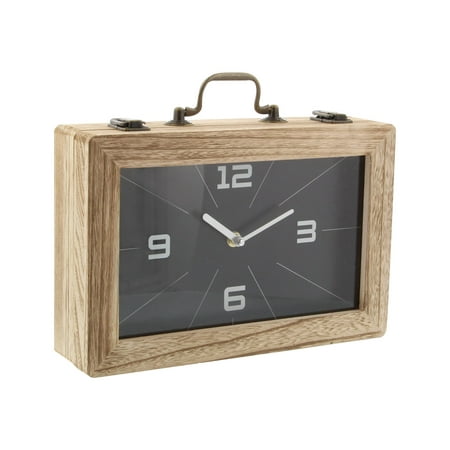 DecMode 8 Black Wood Encased Clock