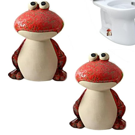 Desk decor Countertop decoration exquisite and beautiful Toilet Knob Covers 2Pcs Ceramic Toilet B Olt Covers Ceramic Decorative Toilet B Olt Covers Caps (2Pcs Red)