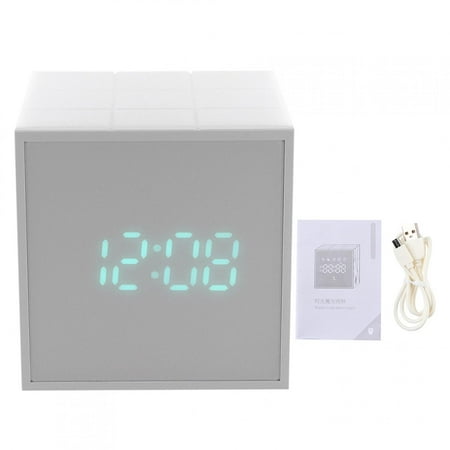 Digital LED Alarm Clock Square Multi-Function Kid Night Light Decoration for Home Bedroom Gift