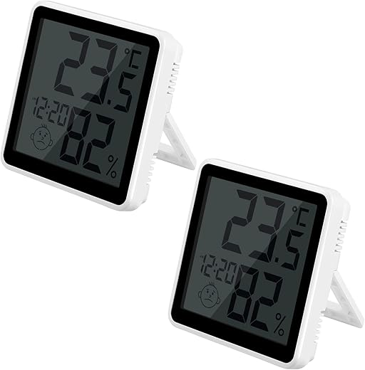 Digital Thermo-Hygrometer and Alarm Clock Shower Room Clock Wall Clock (2)