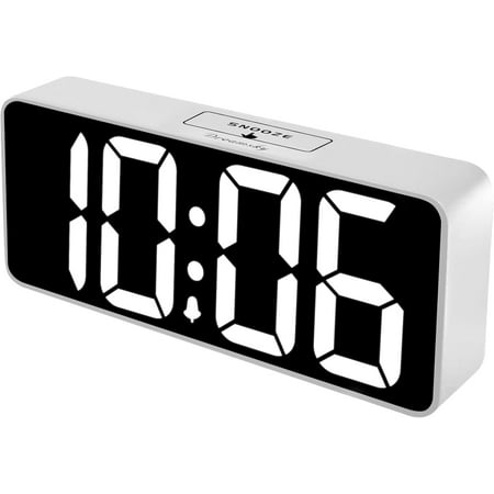 DreamSky Large Digital Alarm Clock Big Numbers for Seniors & Visually Impaired, 9 Inches Electric Clocks for Bedroom, Jumbo Display Fully Dimmable Brightness, USB Ports, Adjustable Alarm Volume