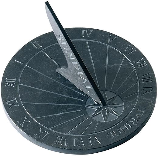 Esschert Design USA LS002 Round Slate Sundial