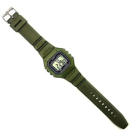 Fashion Men Digital Wristwatches Sport Army Green Mens Watches Luxury Led Electronic Clock Waterproof Square Dial Reloj Hombre Green