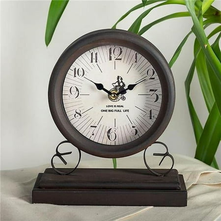 Forpost FP-MIN-265 Black Metal Stand Love is Real One Big Full Life Table Clock