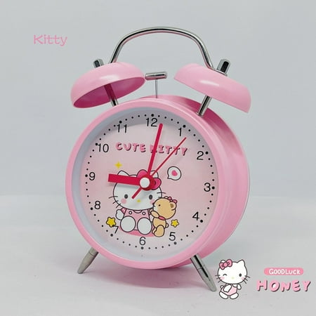 Hello Kitty Alarm Clock Sanrio My Melody Cinnamoroll Kuromi Little Twin Stars Pudding Dog Digital Clock Kids Birthdays Gifts