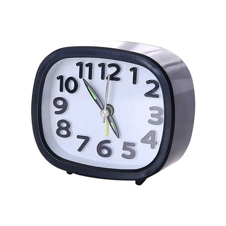 Home Saving! Jubipavy Rectangle/Round Small Compact Travel Quartz Beep Alarm Clock Cute Portable Student Clock