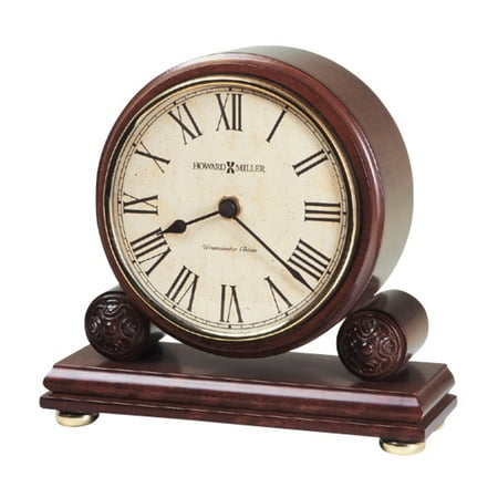 Howard Miller 635123 7-1/4 X 7-1/2 Redford Hardwood Analog Table Top Clock - Windsor