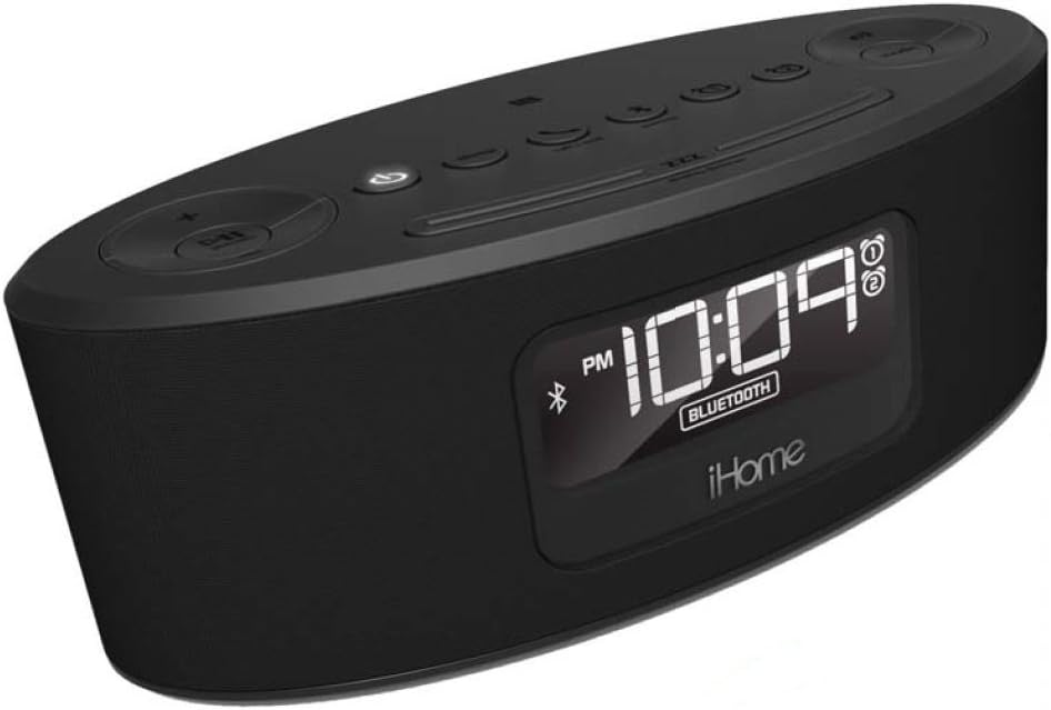 iHome iBT31GC Bluetooth Stereo FM Clock Radio and Speakerphone with USB Charging