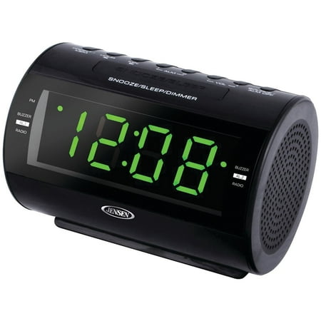 JENSEN JCR-210 AM/FM Dual-Alarm Clock Radio