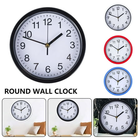 Jetcloudlive Living Room Silent Wall Clock 8 Inch Battery Operated Wall Clock for Living Room Home Bedroom Kitchen