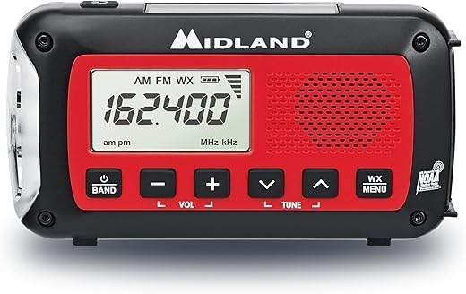 Midland ER40 Emergency Crank Weather Alert Radio w/Flashlight