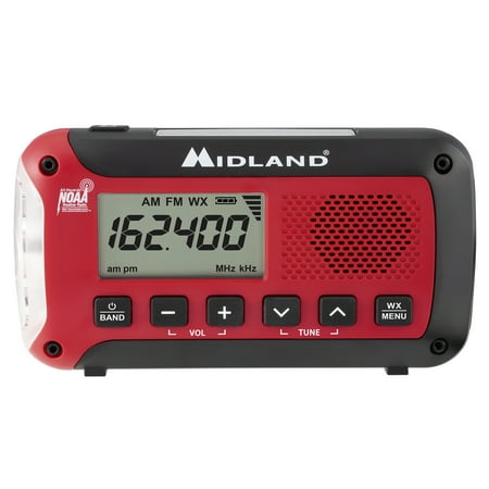 Midland Portable Weather Radio, Black, ER50