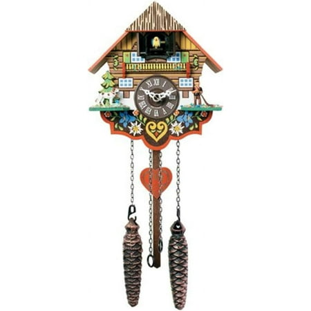 Musical Multi-Colored Quartz Cuckoo Clock - 8 Inches Tall - Model # M8-08PQ