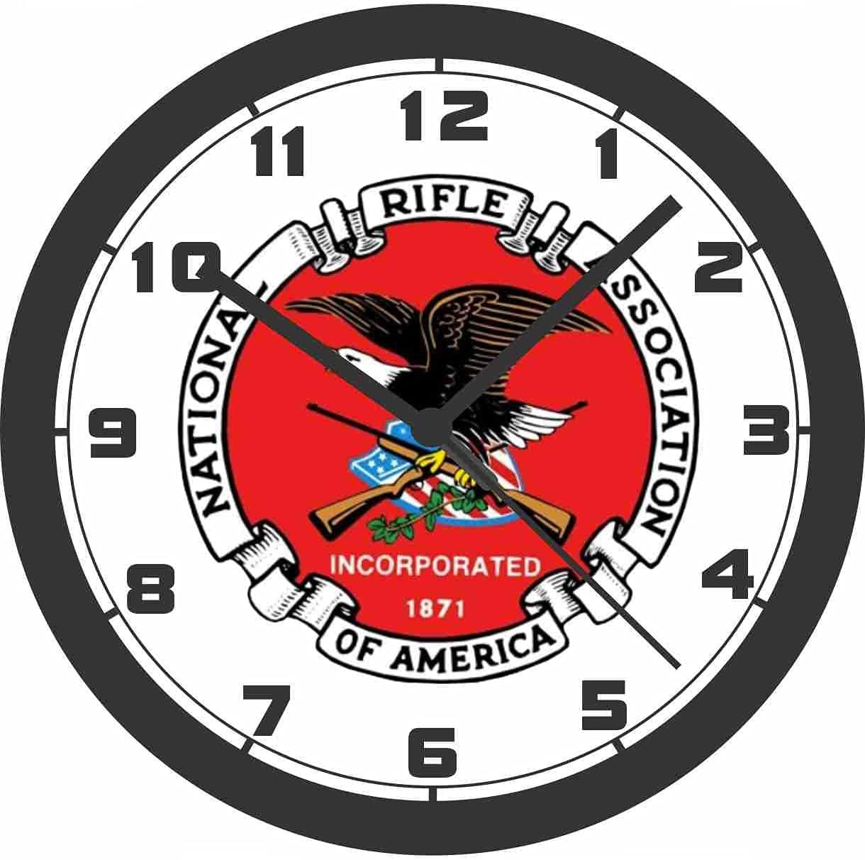 NATIONAL RIFLE ASSOCIATION LOGO WALL CLOCK-Choose 1 of 3 Styles