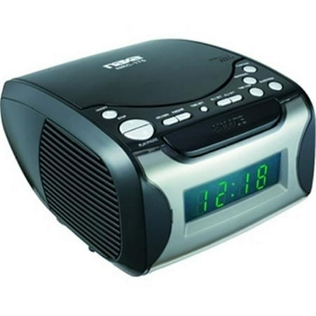 Naxa Digital Alarm Clock with Digital Tuning AM-FM Radio and CD Player