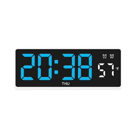 Qocolhg Deals of The Day Clearance Small Digital Alarm Clock for Bedroom, Large Big Numbers Display with Brightness Dimmer, Electric Bedside Desk Clock, Adjustable Alarm Volume, 12/24Hr, Snooze