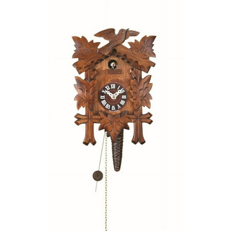 Quarter call cuckoo clock with 1-day movement Five leaves, bird TU 619 nu