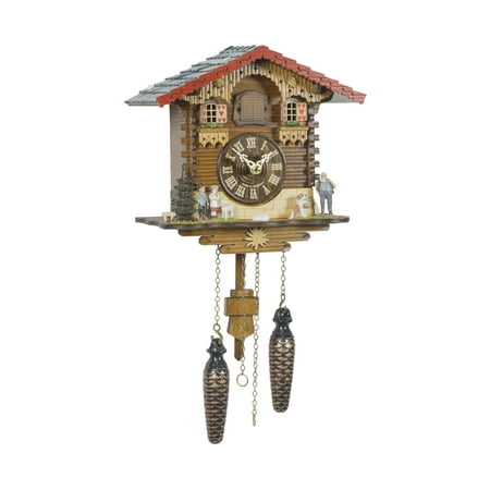 Quartz Cuckoo Clock Swiss house with music