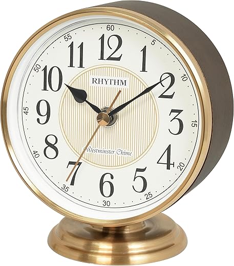 Rhythm CRH268NR06 Wooden Table Clock