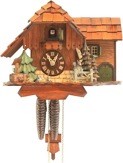 Rombach & Haas Cuckoo Clock Jumping Squirrel