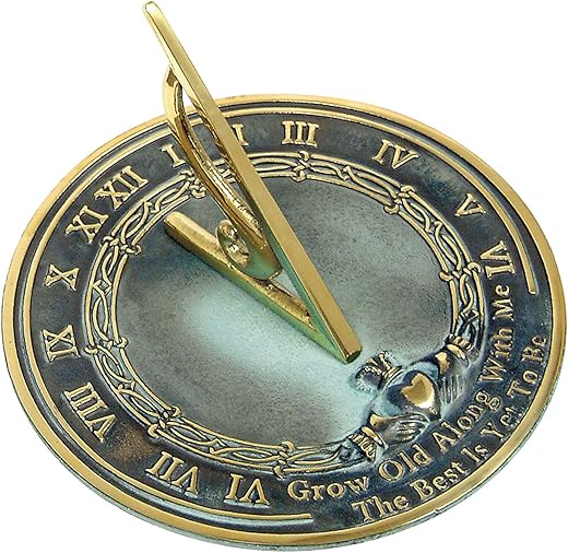 Rome RM2308 Brass Sundial Grow Old With Me