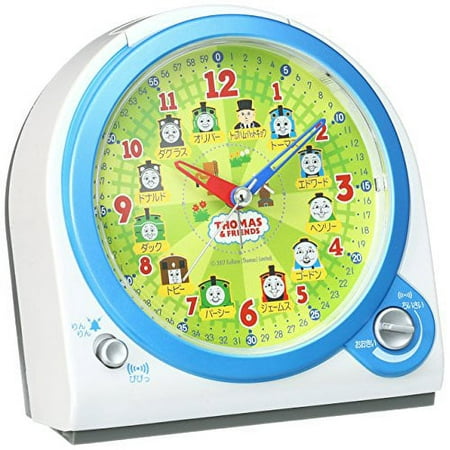 Seiko Clock Alarm Clock Thomas the Tank Engine Educational Analog Switchable Alarm White Pearl CQ157W SEIKO// Movement quartz