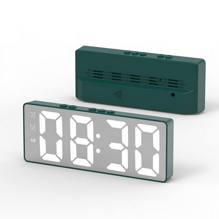 Simple LED Electronic Alarm Clock Student Plug-in Dual-Use Small Alarm Clock Digital Clock Voice Activated Temperature Clock