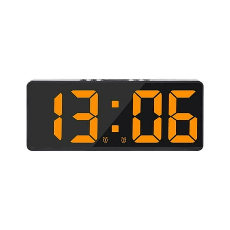 Smart Large Digital Wall Clock APP Control Time/Date/&Sound Activation and Countdown Function Stepless Brightness and Volume Alarm with Snooze Function