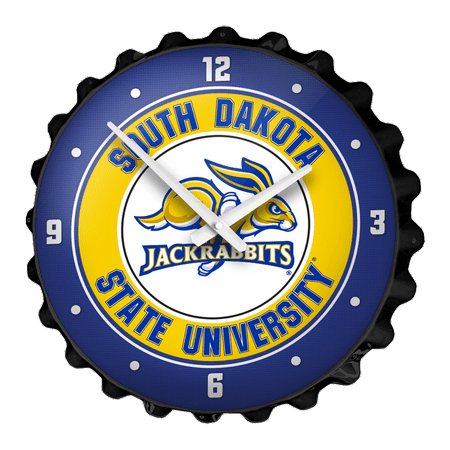 South Dakota State Jackrabbits: Bottle Cap Wall Clock