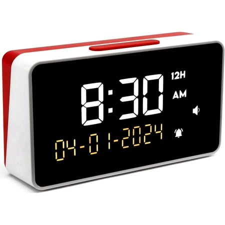 Talking Clock - Extra Loud Time and Date - for Elderly, Dementia, Hearing or Visually Impaired Seniors - Easy to Use Speaking Clock - Clear Neutral Male Voice