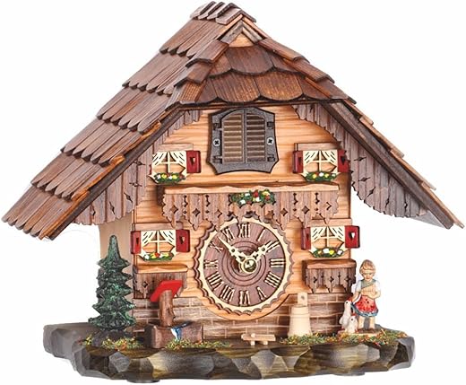 Trenkle Quartz Cuckoo Clock Black Forest House with Music TU 486 QM