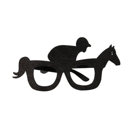 TWCTUWEN Horse Racing Festival Glasses Festival Party Dressup Photo Props Horse Riding Style Glasses Party Decoration Party Decorations Women College Graduation Party Decorations 2022 Party Party