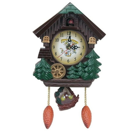 Wall Clock Chalet Tabletop Wall Sound Cuckoo Clock Tree House Clock Office Decor