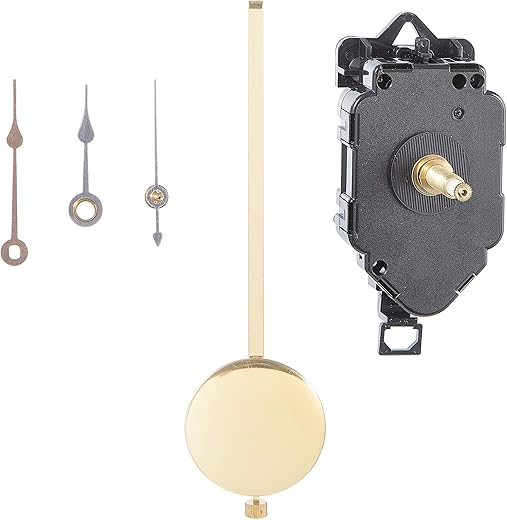 Walnut Hollow Pendulum Clock Movement for 3/4-inch Surfaces, Small