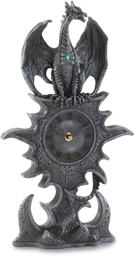 Western Outpost - Black Dragon Mantel Clock