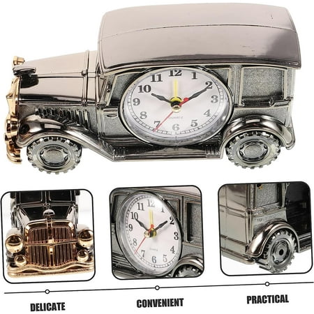 Xerdsx Alarm Clock for Heavy Sleepers Adults,1pc Decorations For Shelves Retro Decor Mini Alarm Clock Vintage Decor Alarm Clock For Kids New Bedside Clock Alarm Clock Classic Cars Model Table Dec