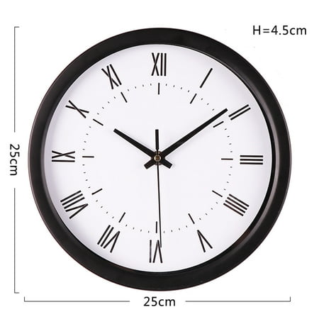 Yakbaofuo Clock Silent Scanning Modern Elegant Bell Table Creative Roman Digital Clock