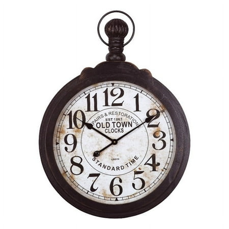 Yosemite Metal Timepiece Wall Clock in Dark Brown