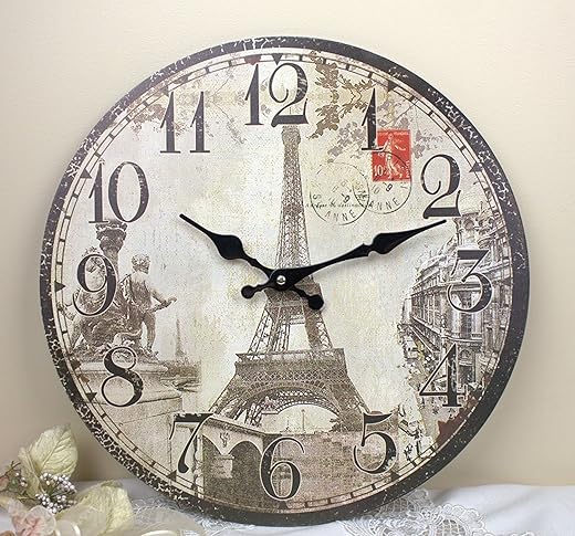 11'' Paris Eiffel Tower Monuments Wall Clock, HH310