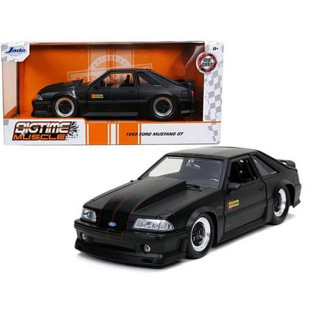 1989 Ford Mustang GT ~ Die Cast Car ~ 1:24 ~ Bigtime Muscle ~ Black