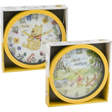 1 Pc Winnie The Pooh Clock Office Home Wall Decor 10 Inches - Style May Vary