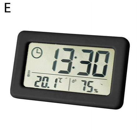 1x LCD Digital Temperature Humidity Meter Clocks Home Hygrometer Best H4E3