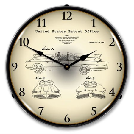 2103231 George Barris Batmobile 1966 Patent clock - Made in USA