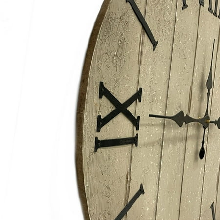 24 Wall Clock Rustic Weathered Wood