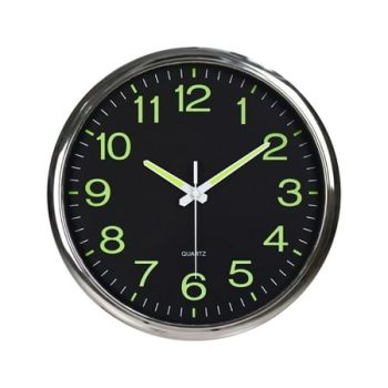 12 Inch Luminous Silent Non Ticking Night Glow In The Dark Quartz Wall Clock