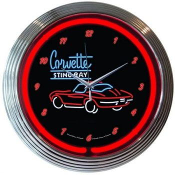 CORVETTE C2 NEON CLOCK – 8CORV2