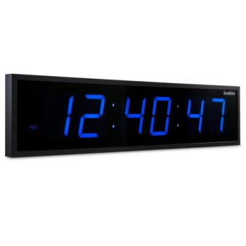 Ivation Huge 24 Inch Large Big Oversized Digital LED Wall Clock