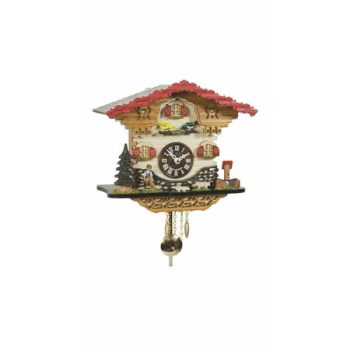 Kuckulino Black Forest Clock Swiss House with quartz movement and cuckoo chime TU 2058 PQ